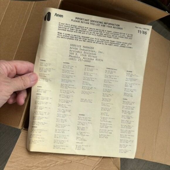 Vintage Arvin 29H40 Heat Fan Electric Convection Heater *Nice* - Picture 12 of 12